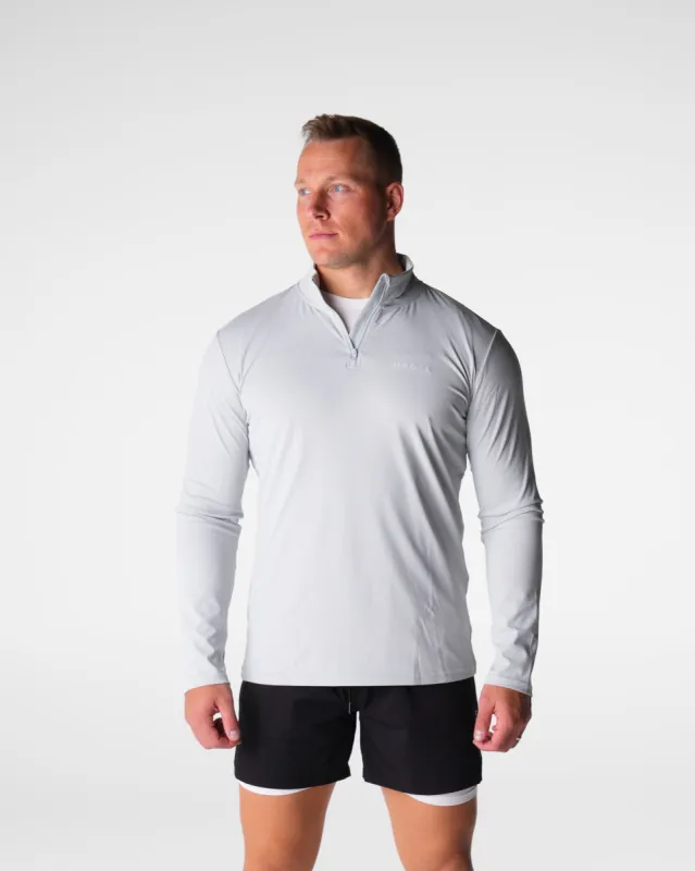 Light Grey Skyline Quarter Zip sold by NVGTN