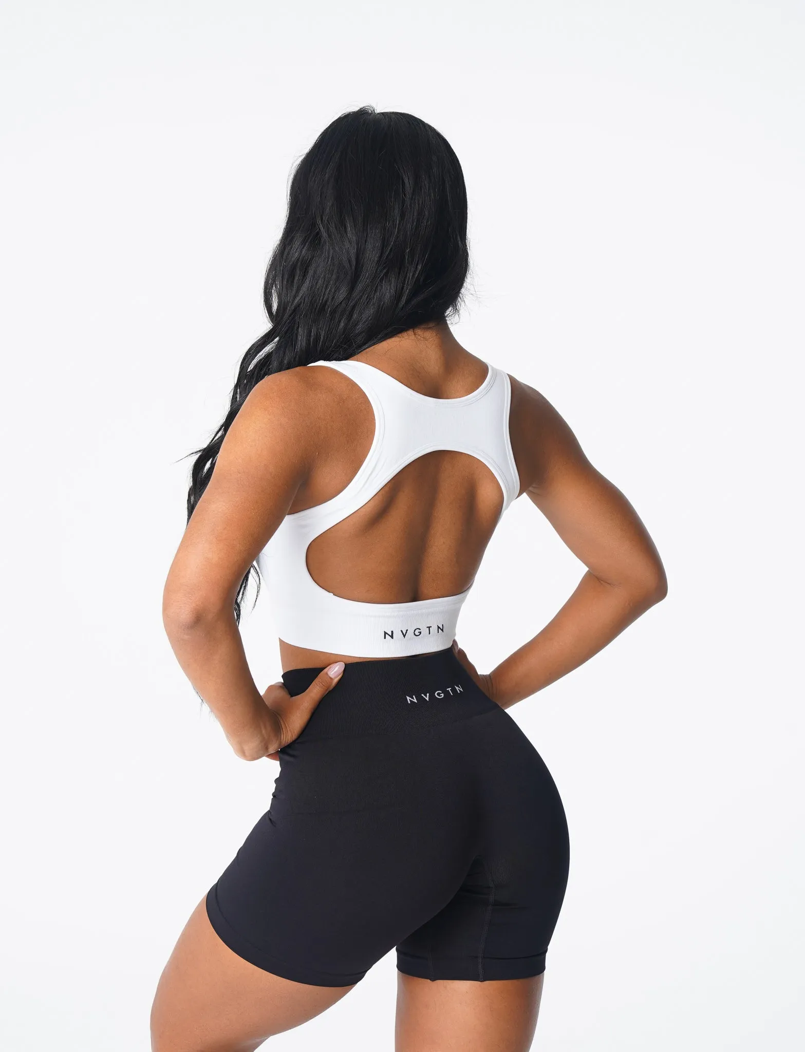 White Eclipse Seamless Bra sold by NVGTN