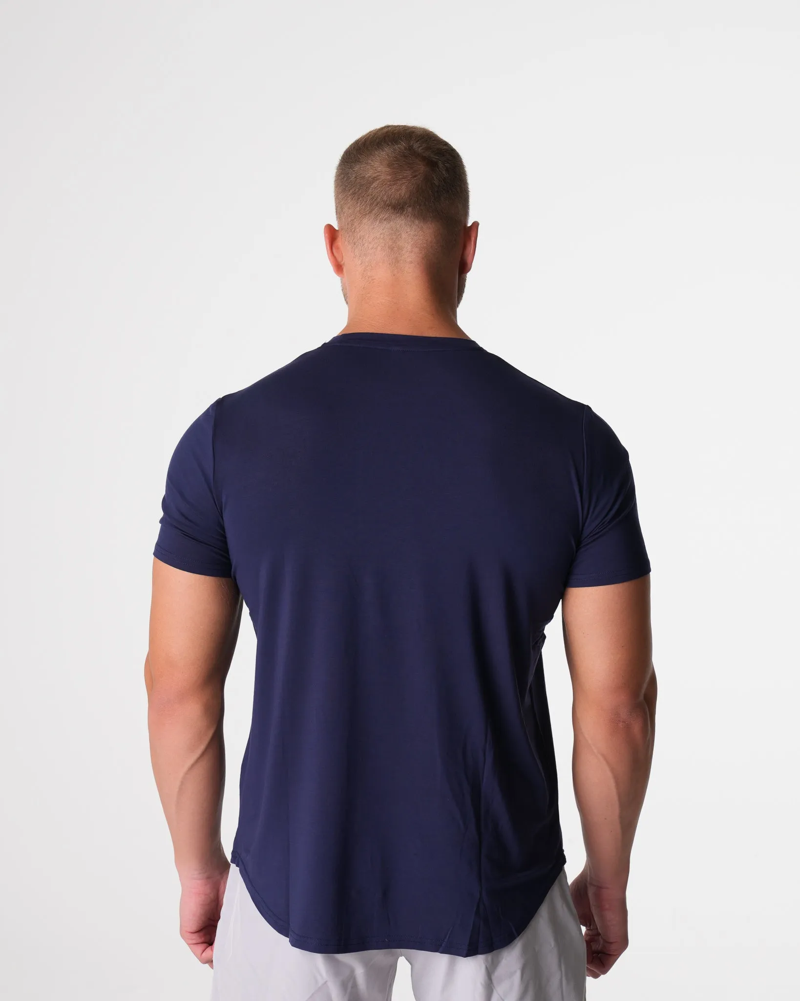 Navy Tech Fitted Tee sold by NVGTN product image thumbnail 2
