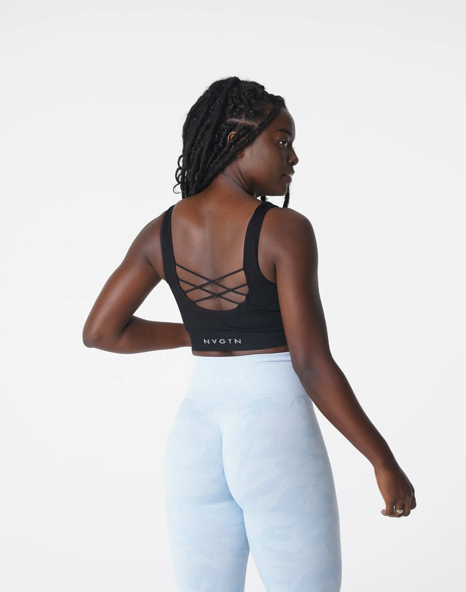 Black Desire Ribbed Seamless Bra sold by NVGTN product image thumbnail 4