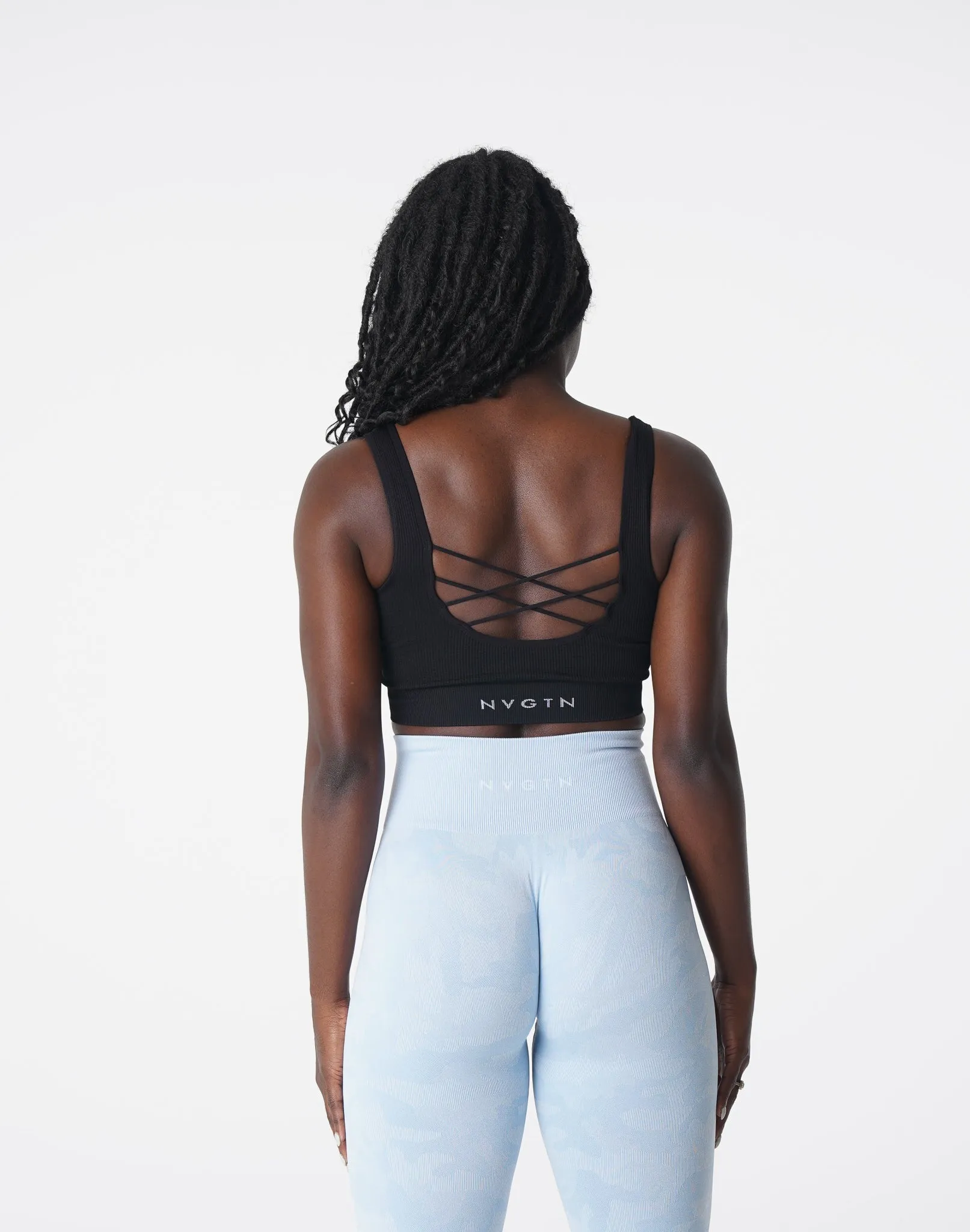 Black Desire Ribbed Seamless Bra sold by NVGTN