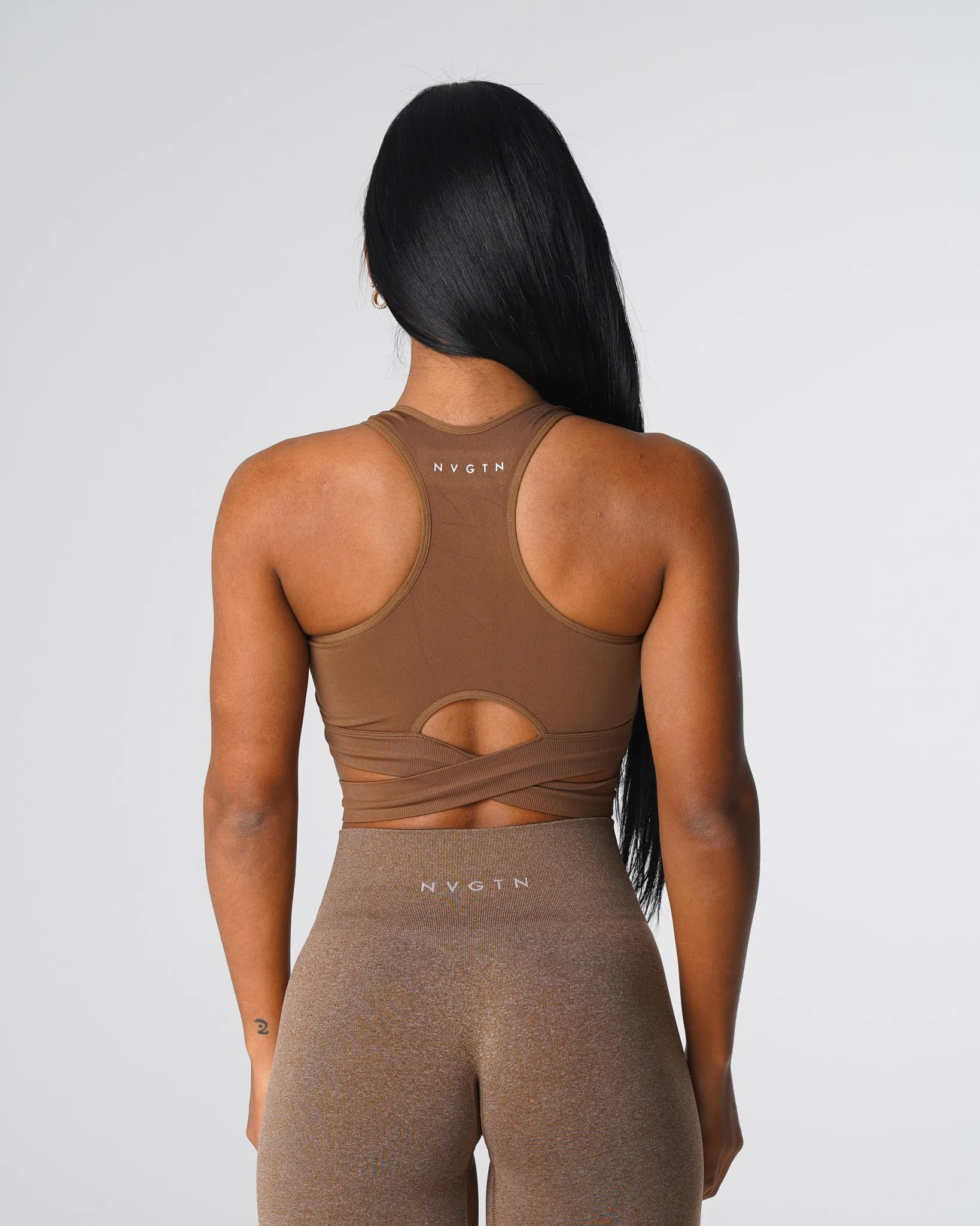 Mocha Sculpt Seamless Bra Top sold by NVGTN product image thumbnail 3