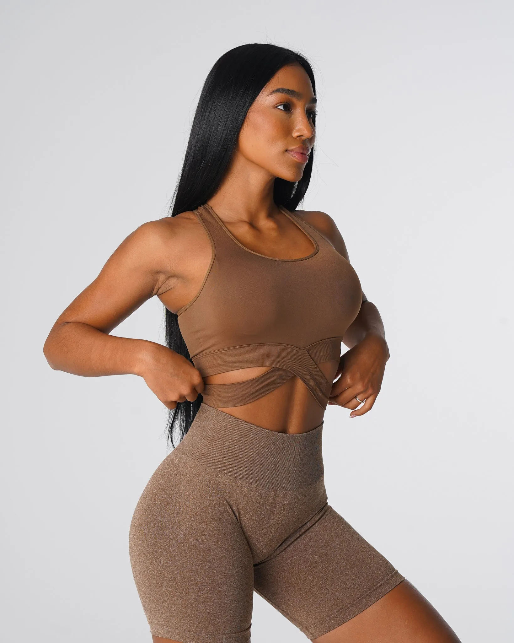 Mocha Sculpt Seamless Bra Top sold by NVGTN product image thumbnail 2
