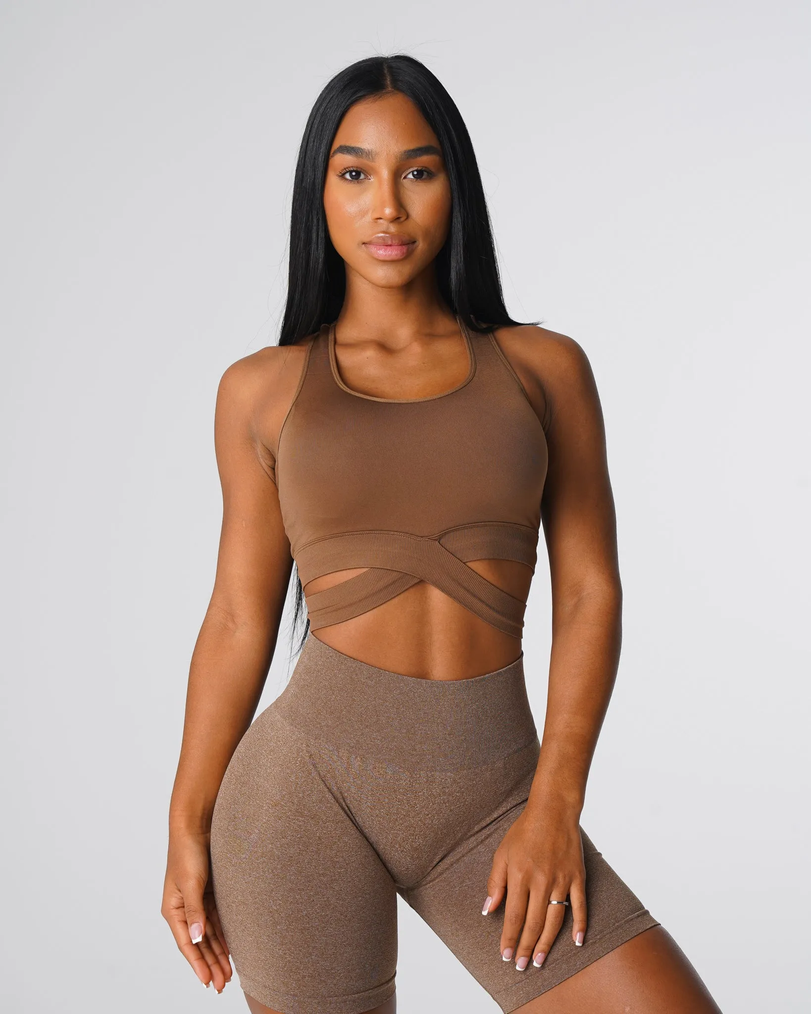 Mocha Sculpt Seamless Bra Top sold by NVGTN product image thumbnail 4