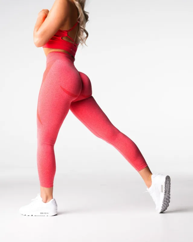 Candy Apple Mid Rise Contour Seamless Leggings sold by NVGTN