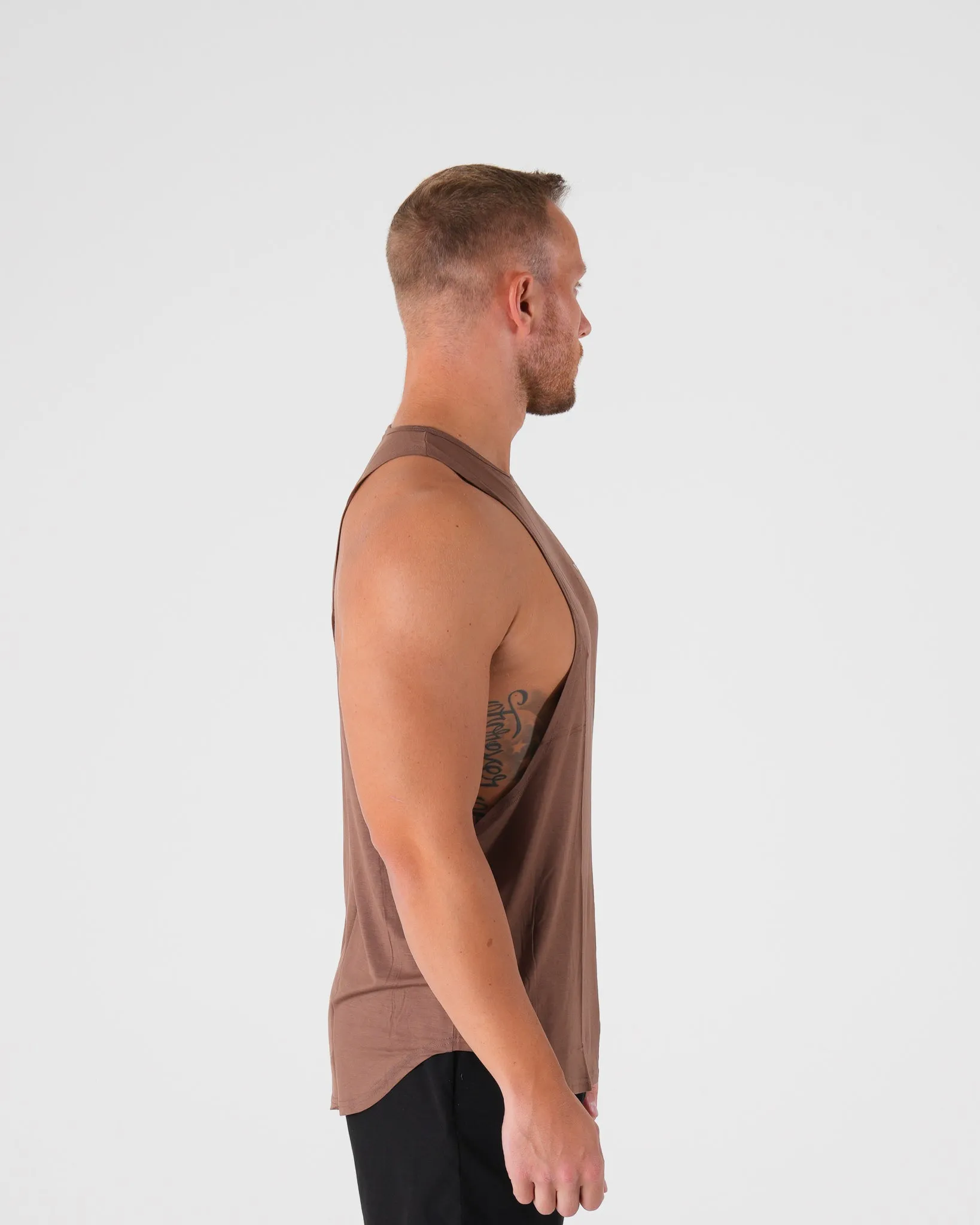 Mocha Tech Edge Tank sold by NVGTN product image thumbnail 4