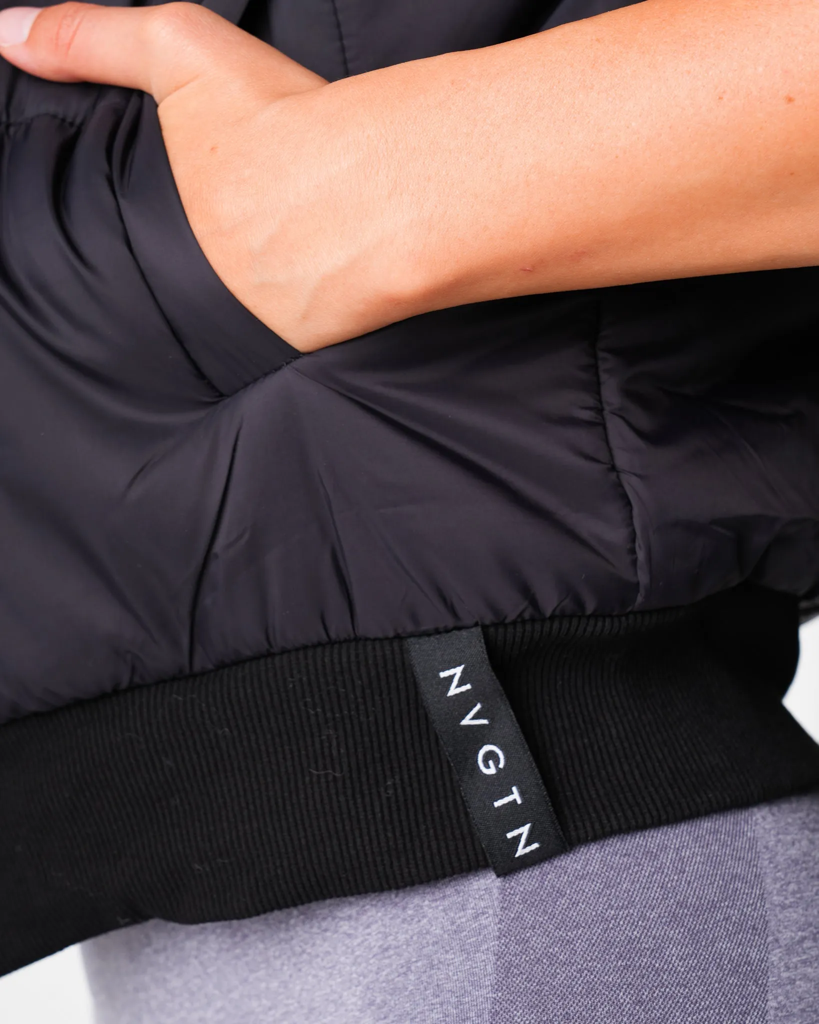 Black Cloud Puffer Vest sold by NVGTN product image thumbnail 3