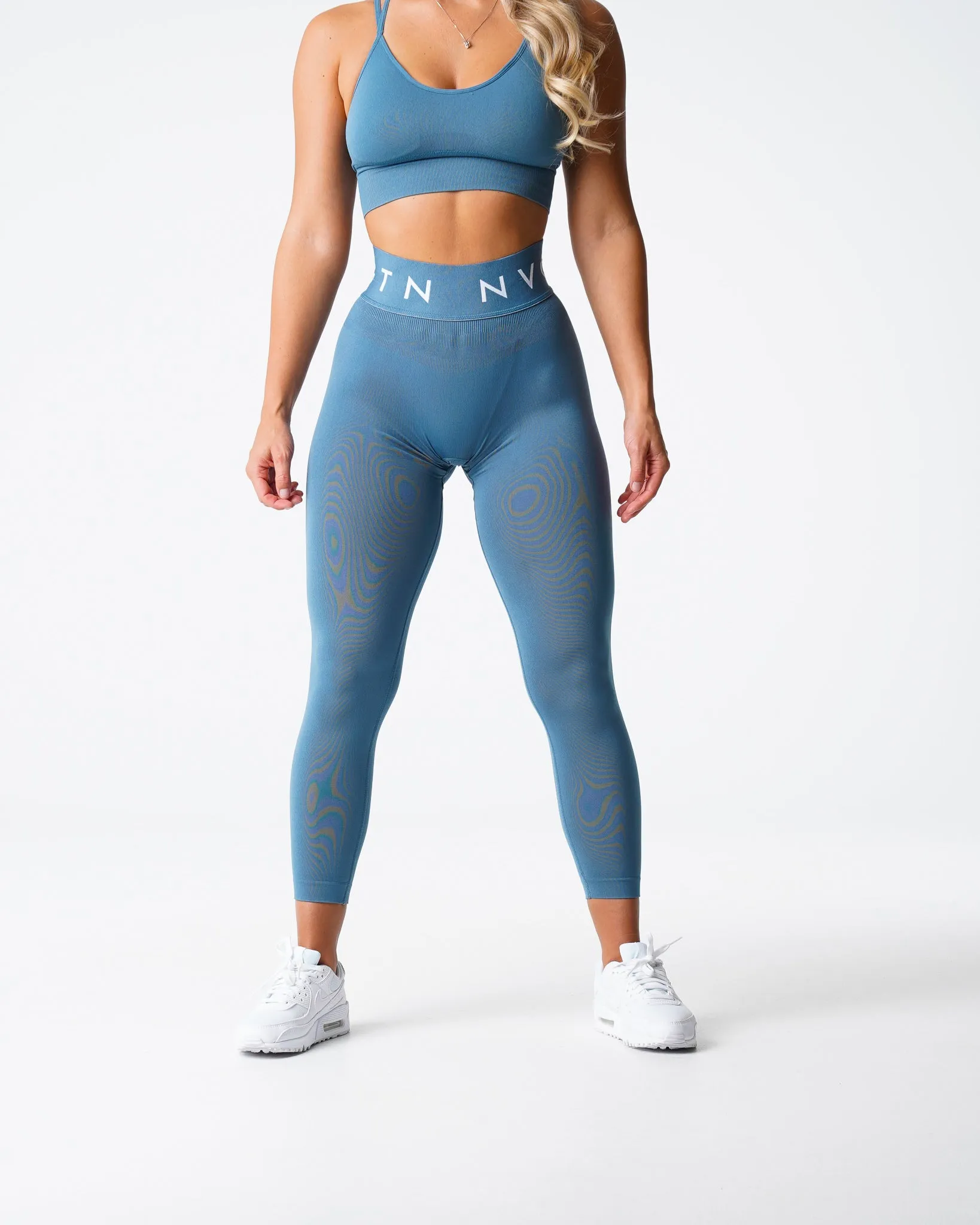 Stone Blue Sport Seamless Leggings sold by NVGTN product image thumbnail 3