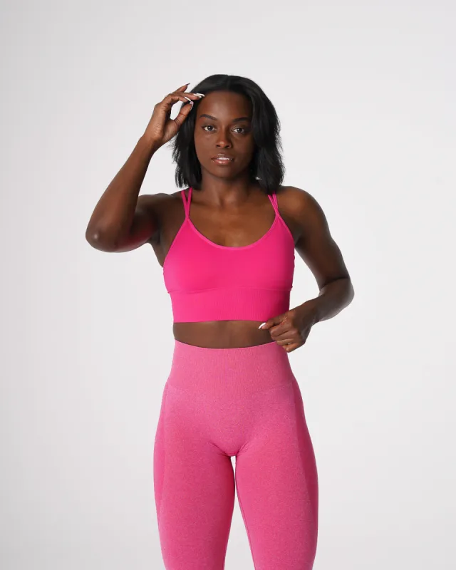 Fuchsia Flourish Seamless Bra sold by NVGTN