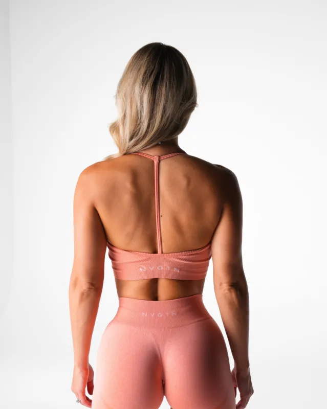 Peach Wander Seamless Bra sold by NVGTN