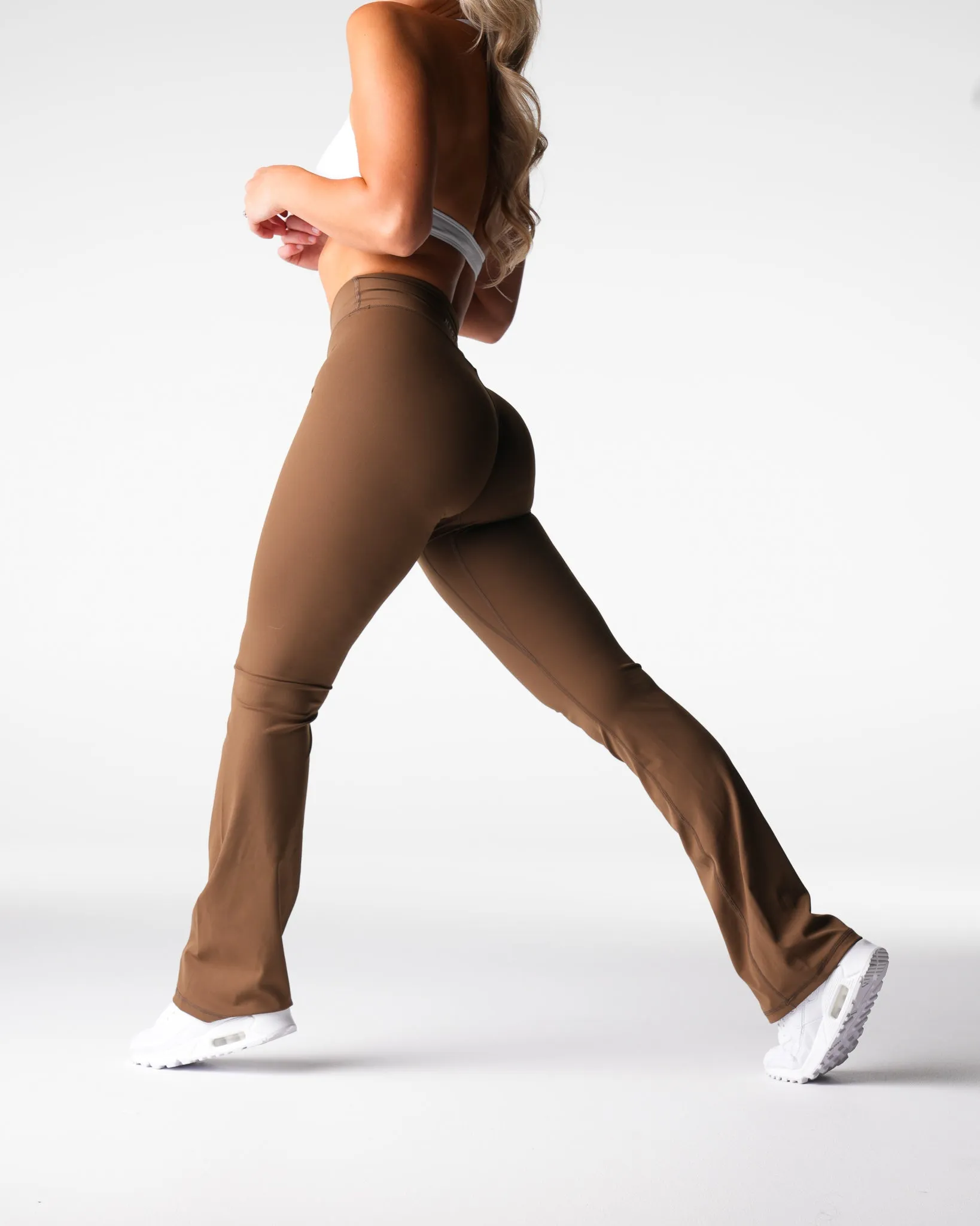 Espresso Effortless Flare Leggings sold by NVGTN product image thumbnail 3