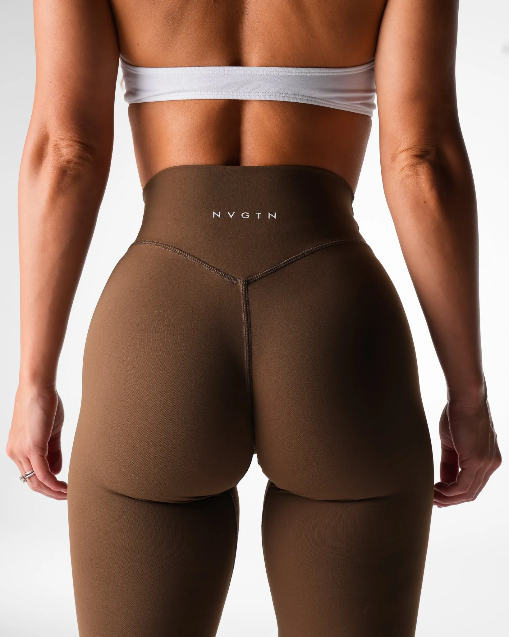 Espresso Effortless Flare Leggings sold by NVGTN product image thumbnail 2