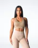 Beige Rise Seamless Bra sold by NVGTN