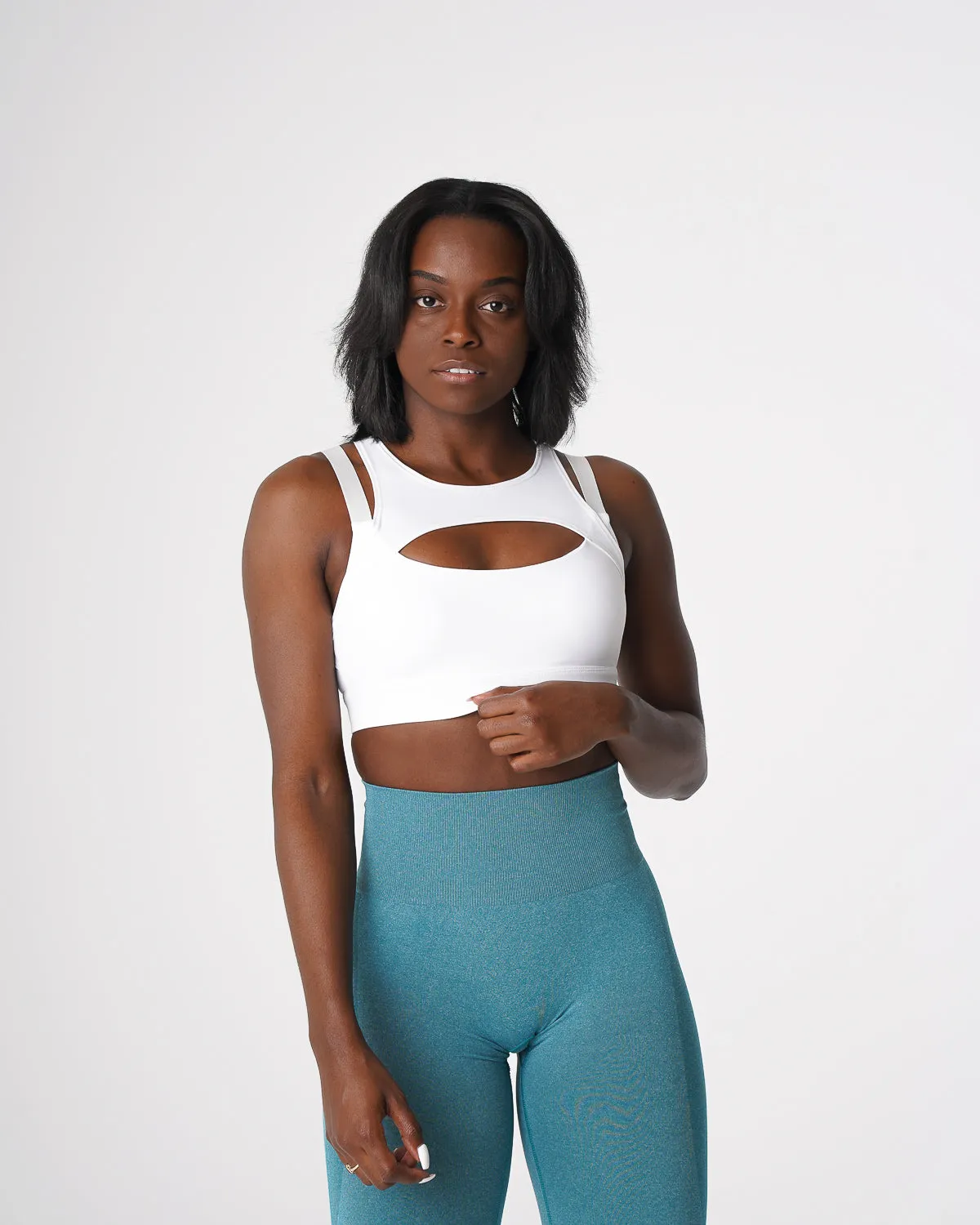 White Apex Bra sold by NVGTN product image thumbnail 2