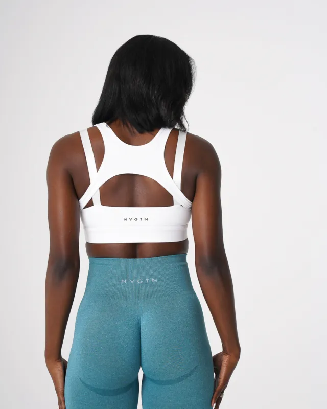 White Apex Bra sold by NVGTN