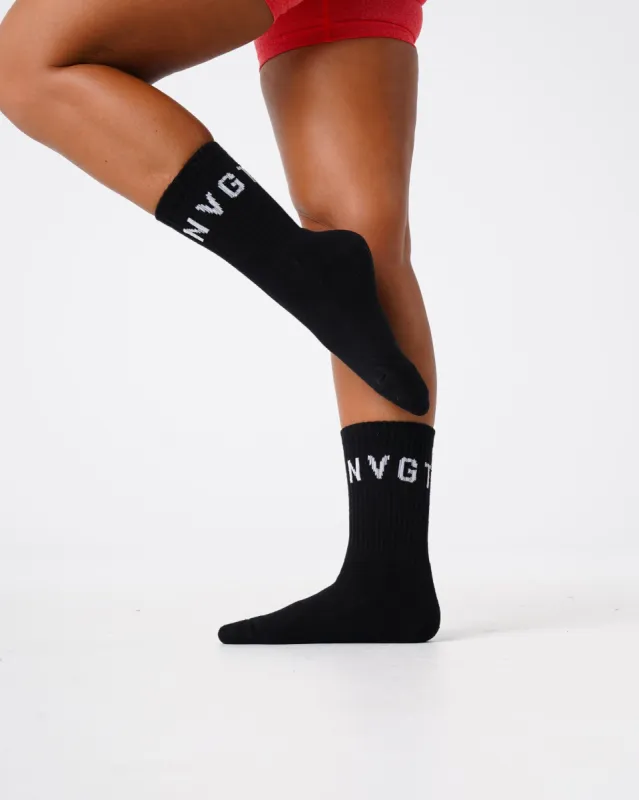 Black NVGTN Crew Socks sold by NVGTN