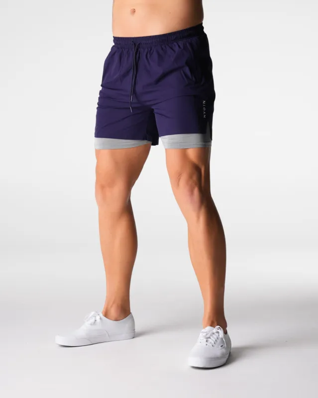Navy Voyager Shorts sold by NVGTN