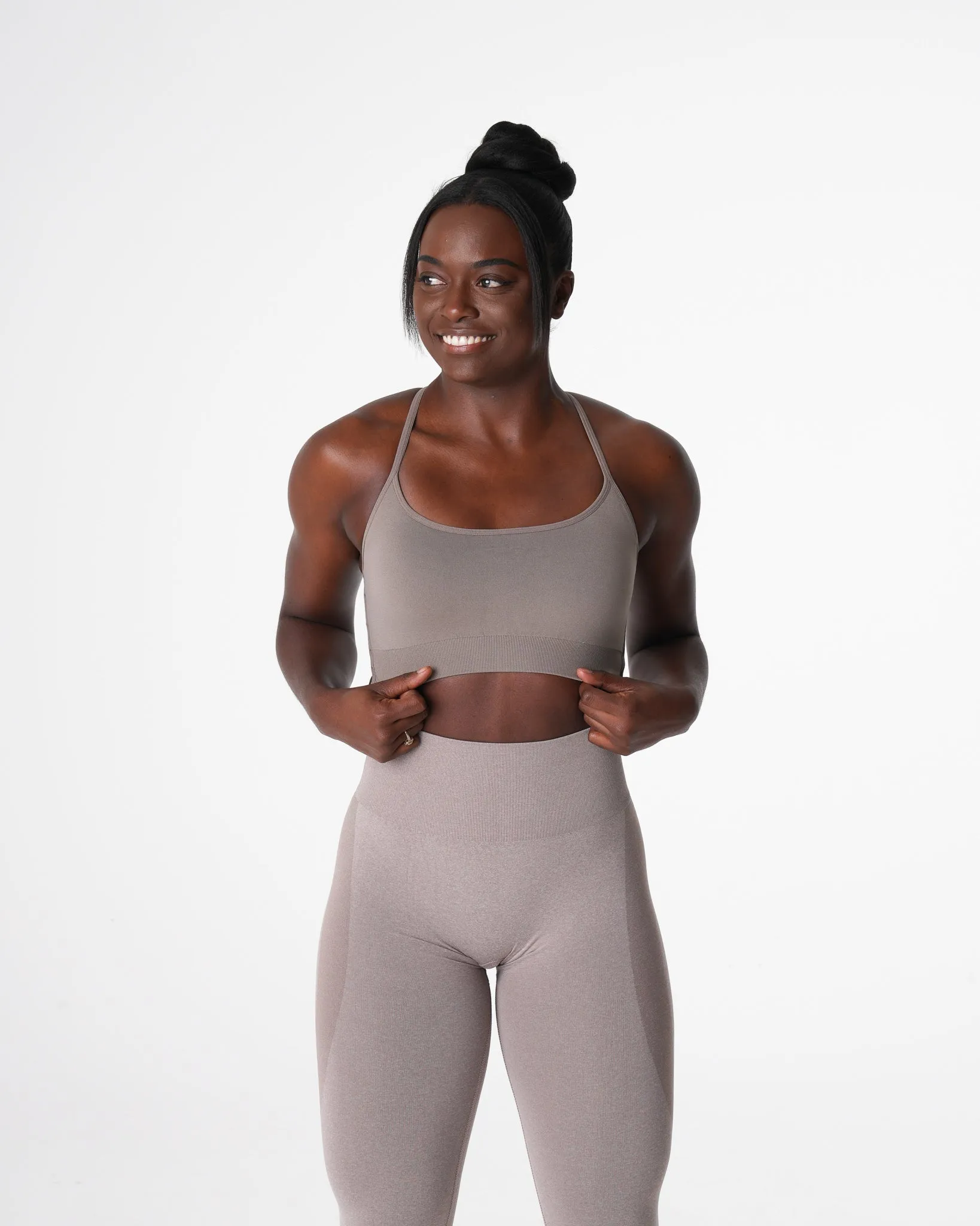 Taupe Invincible Seamless Bra sold by NVGTN product image thumbnail 2