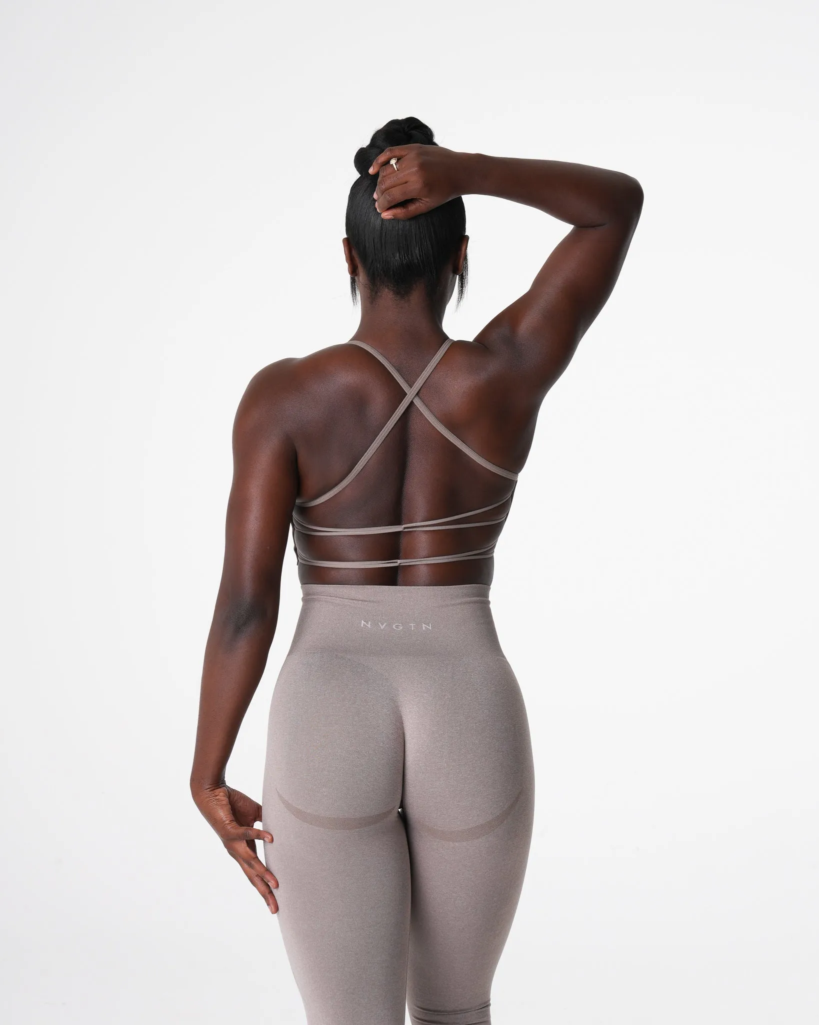 Taupe Invincible Seamless Bra sold by NVGTN