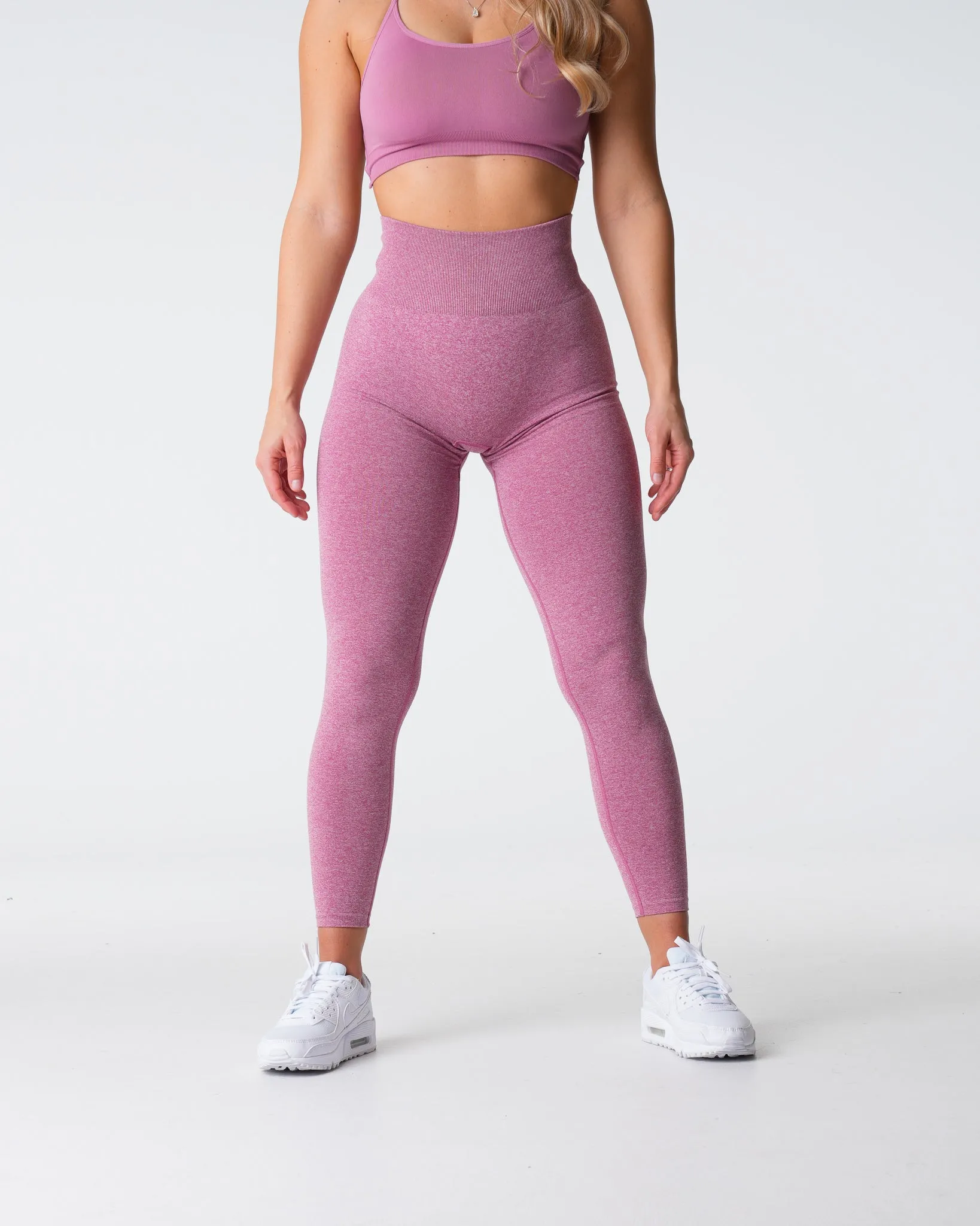 Pastel Pink Scrunch Seamless Leggings sold by NVGTN product image thumbnail 4