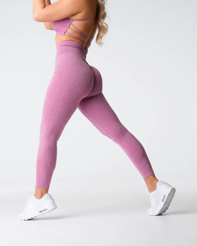 Pastel Pink Scrunch Seamless Leggings sold by NVGTN