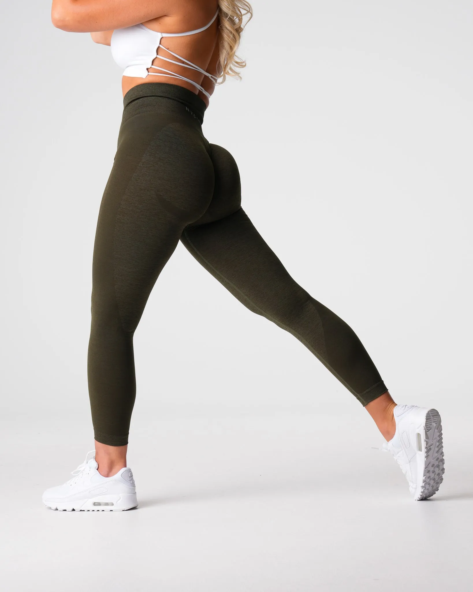 Olive Contour 2.0 Seamless Leggings sold by NVGTN