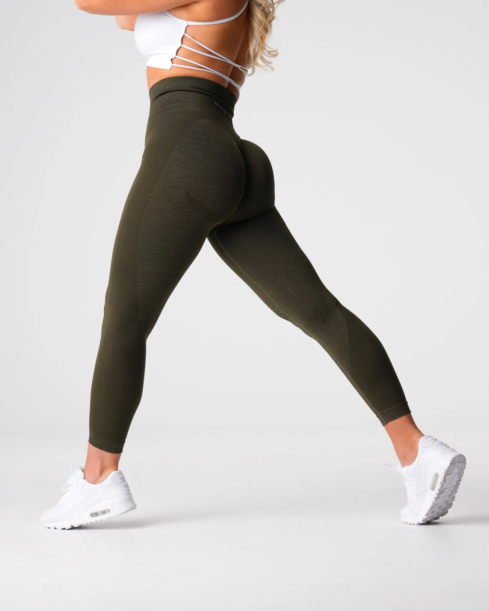 Olive Contour 2.0 Seamless Leggings sold by NVGTN product image thumbnail 4