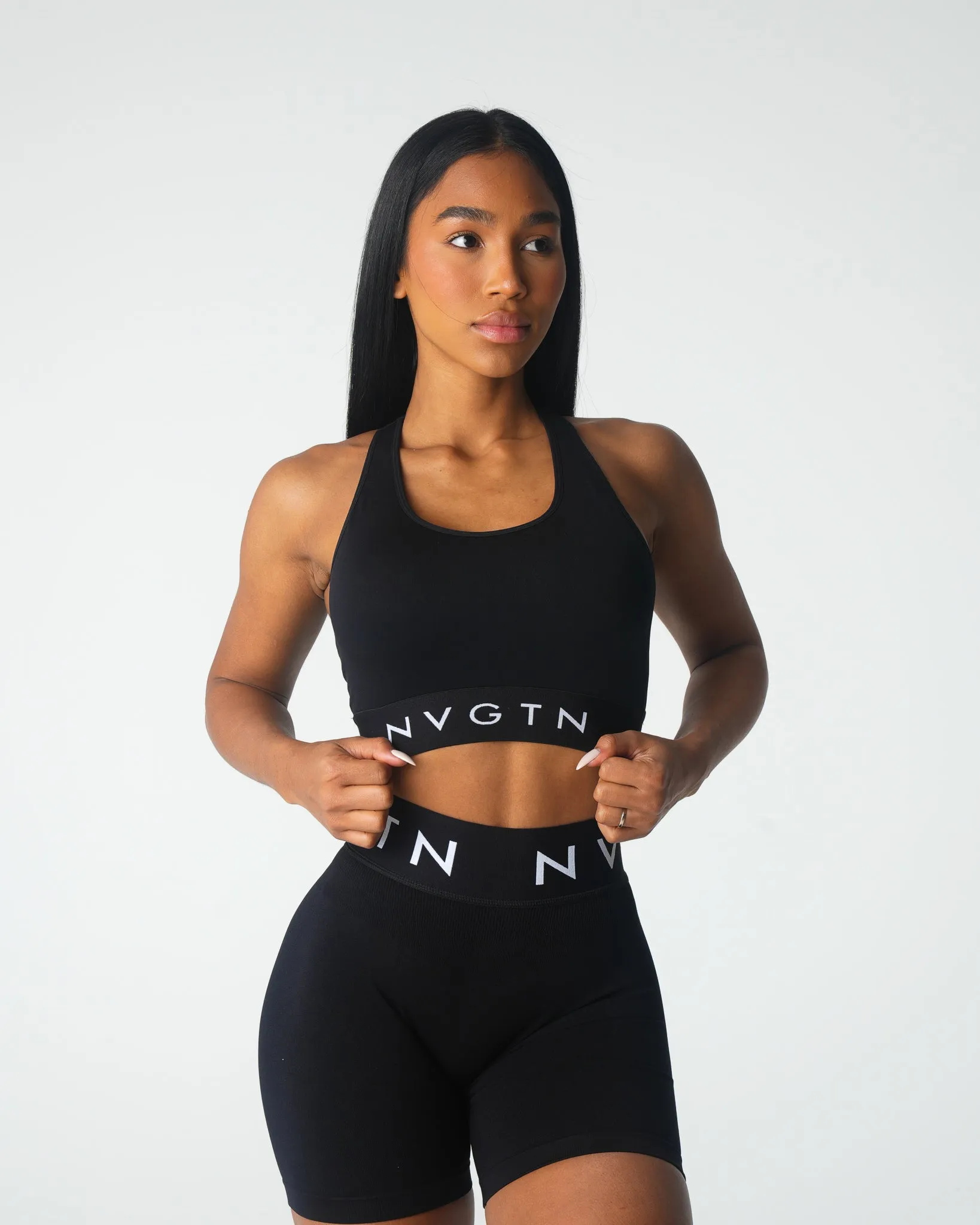 Black Legacy Sport Seamless Bra sold by NVGTN