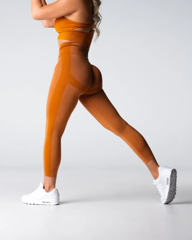 Terracotta Performance Seamless Leggings sold by NVGTN