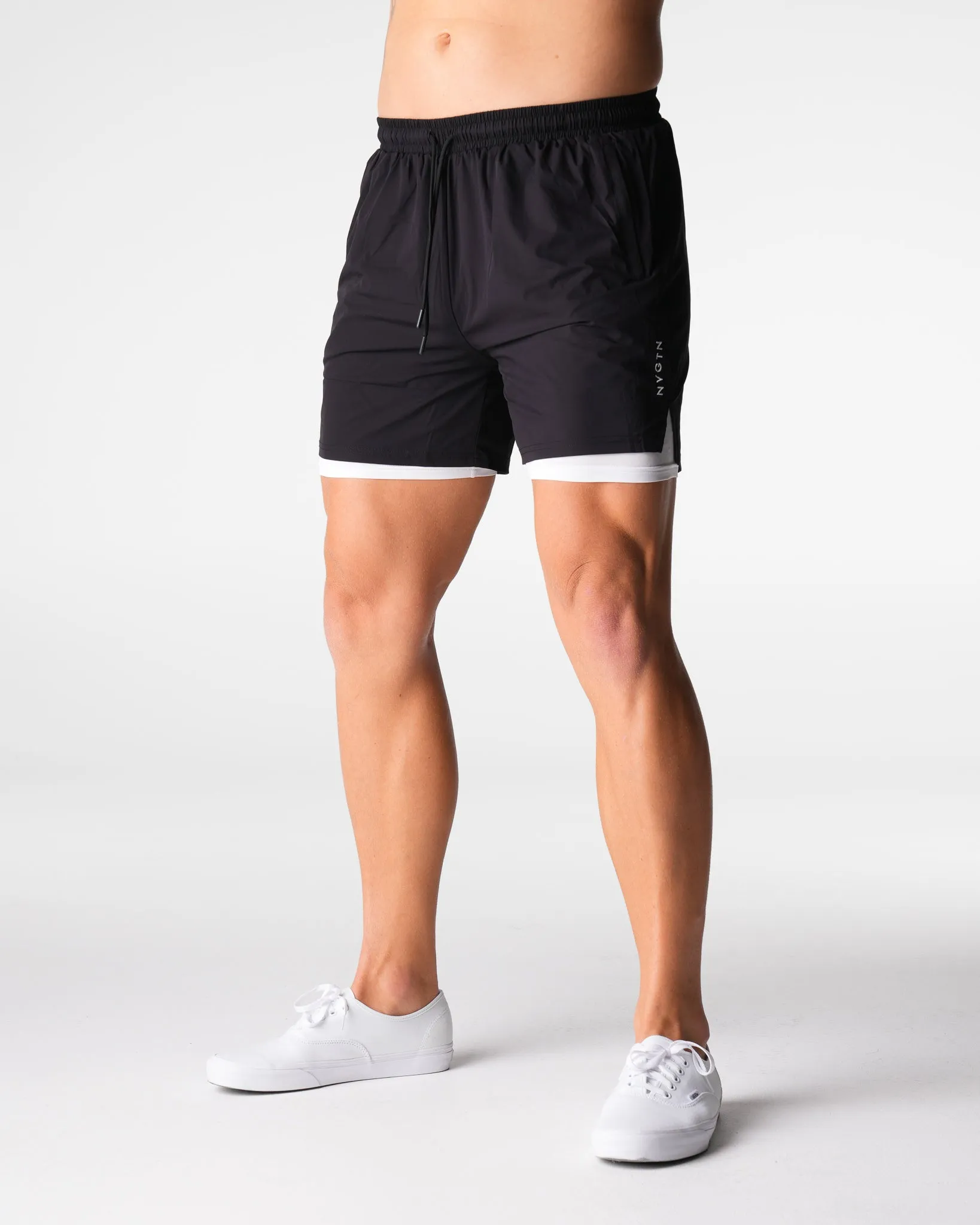 Black Voyager Shorts sold by NVGTN