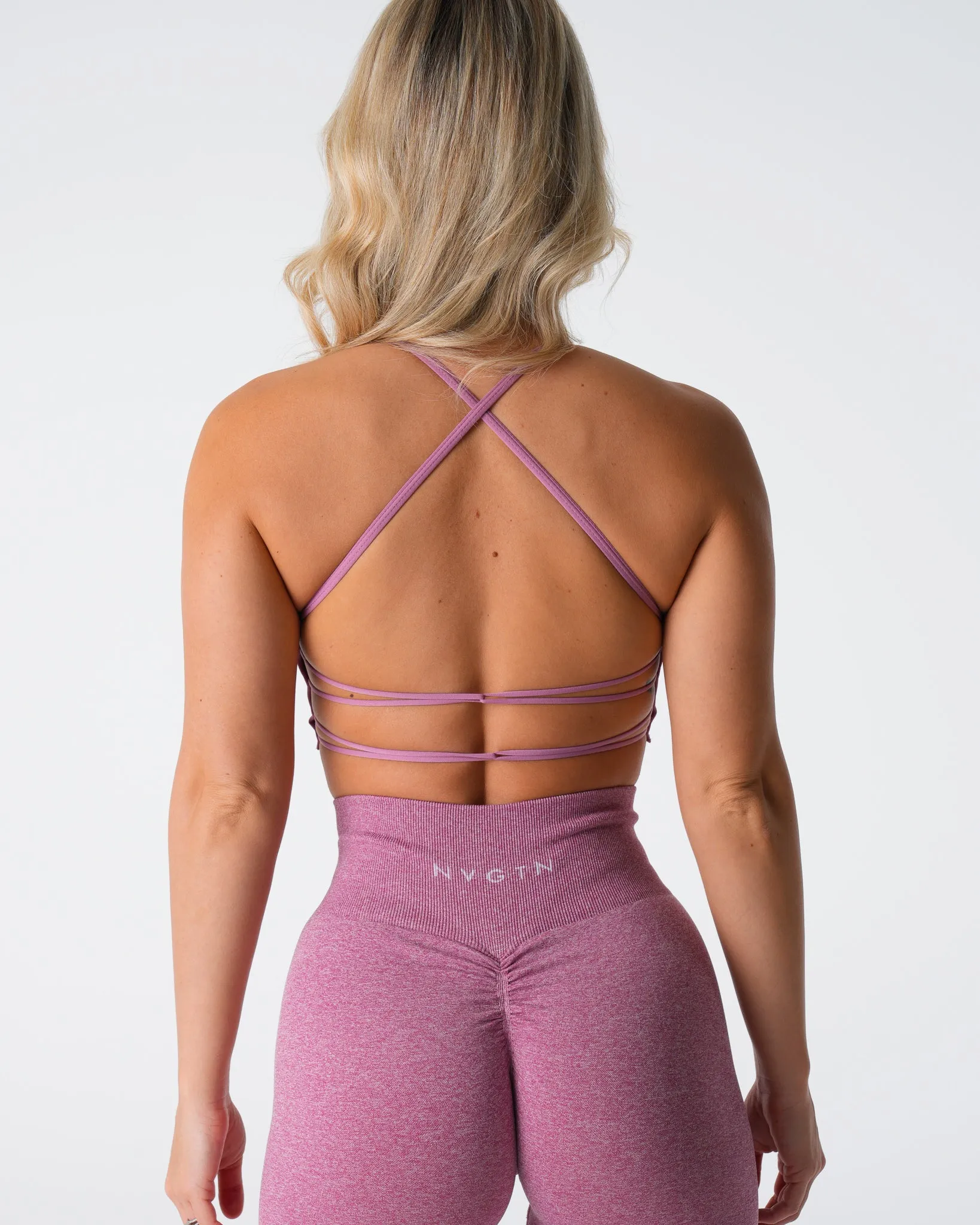 Pastel Pink Invincible Seamless Bra sold by NVGTN