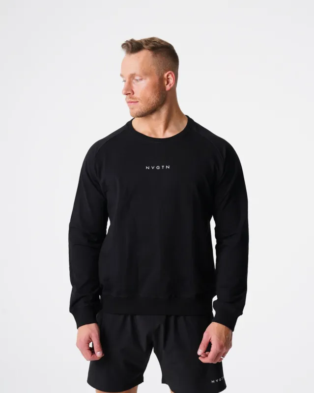 Black Crew Neck Sweatshirt sold by NVGTN