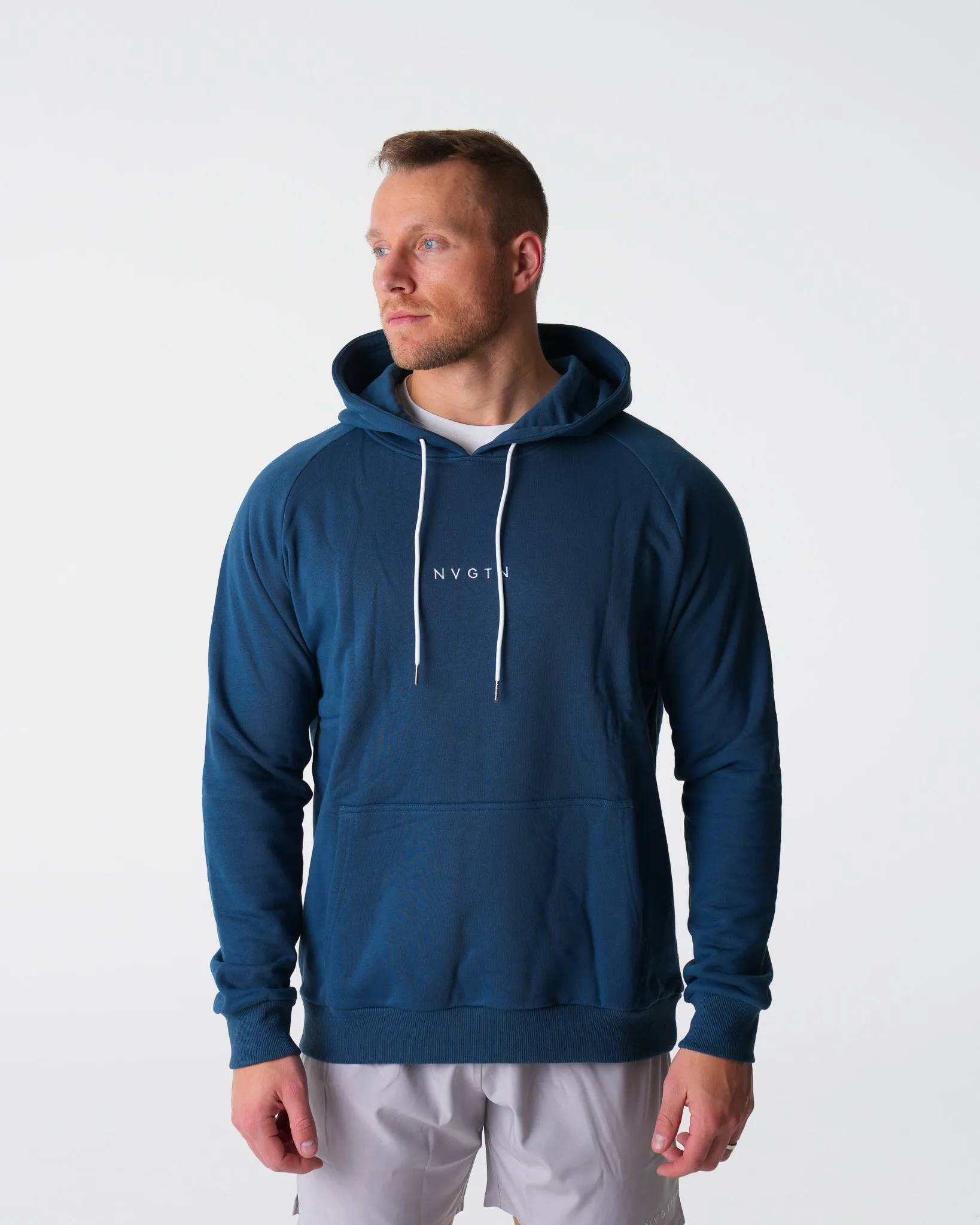 Navy Lounge Hoodie sold by NVGTN