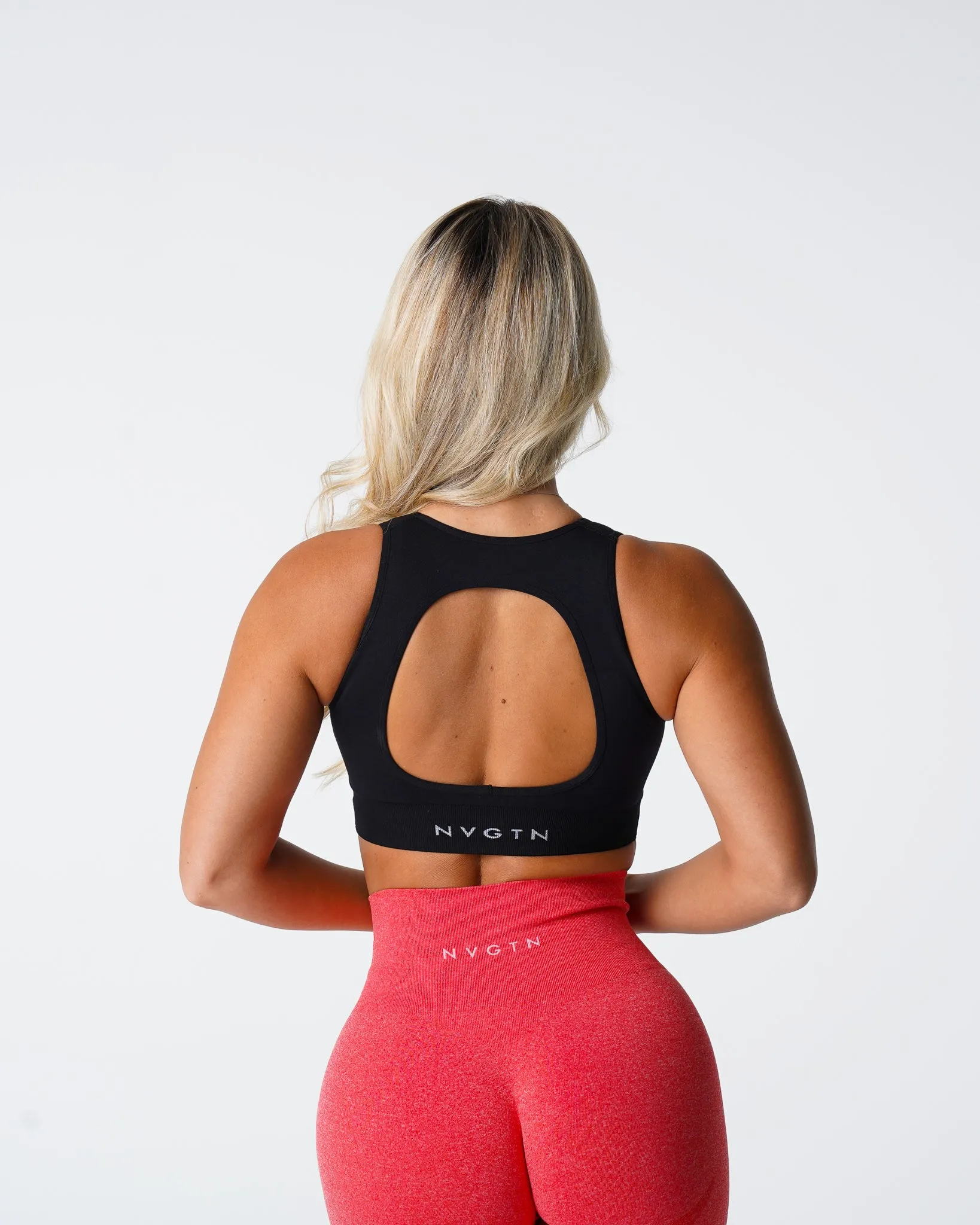 Black Pursuit Seamless Bra sold by NVGTN