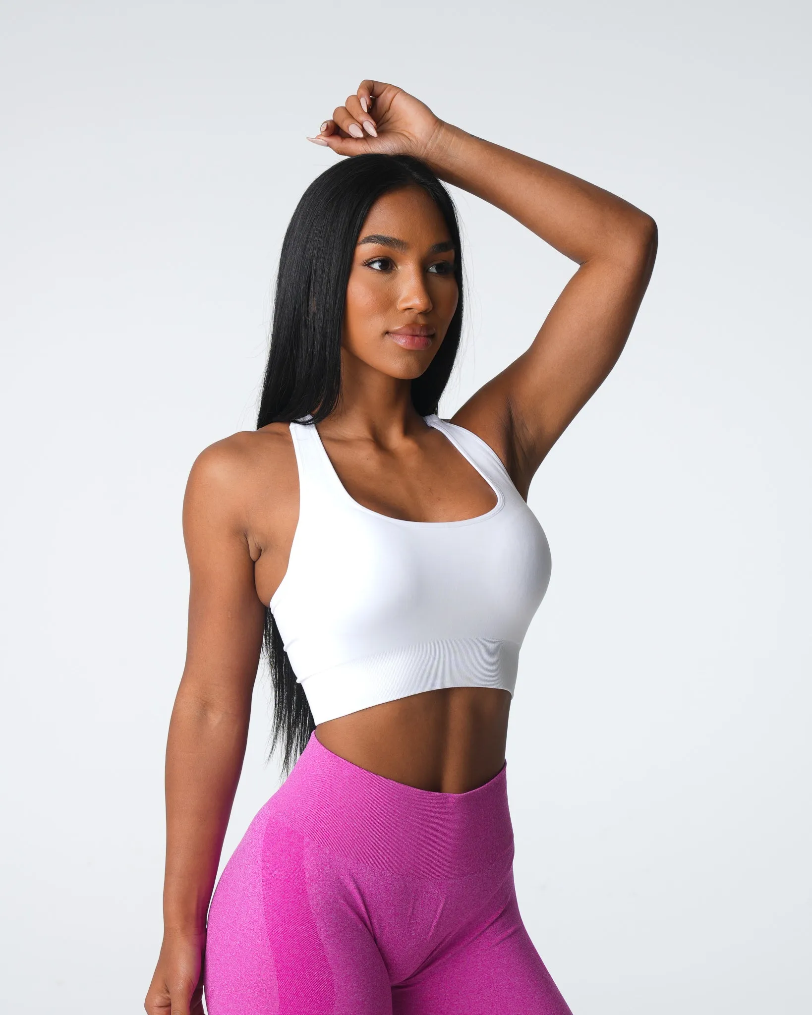 White Thrive Seamless Bra sold by NVGTN product image thumbnail 3