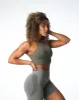 Khaki Green Embrace Seamless Bra sold by NVGTN