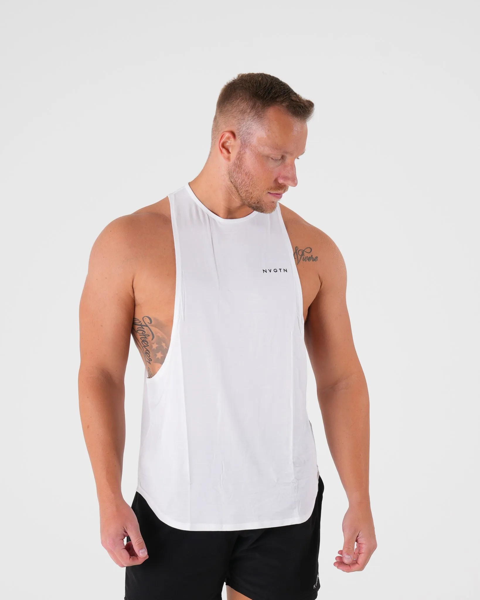 White Tech Edge Tank sold by NVGTN product image thumbnail 3