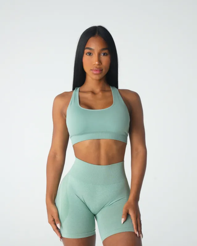 Sage Green Inspire Seamless Bra sold by NVGTN