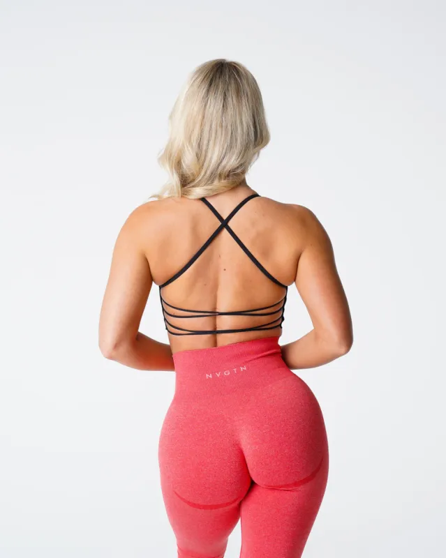 Black Invincible Seamless Bra sold by NVGTN