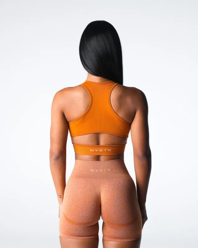 Terracotta Rise Seamless Bra sold by NVGTN