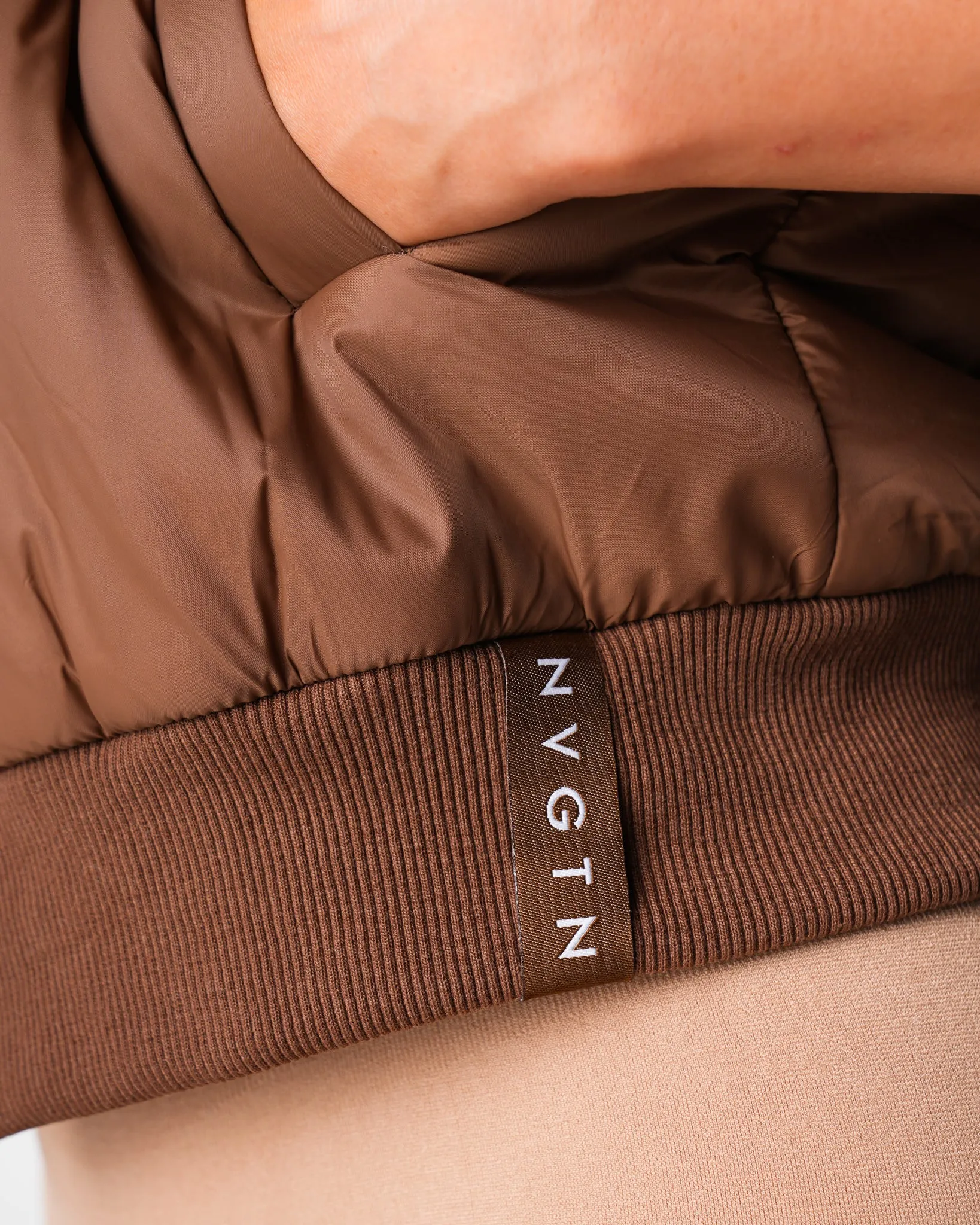 Brown Cloud Puffer Vest sold by NVGTN product image thumbnail 4