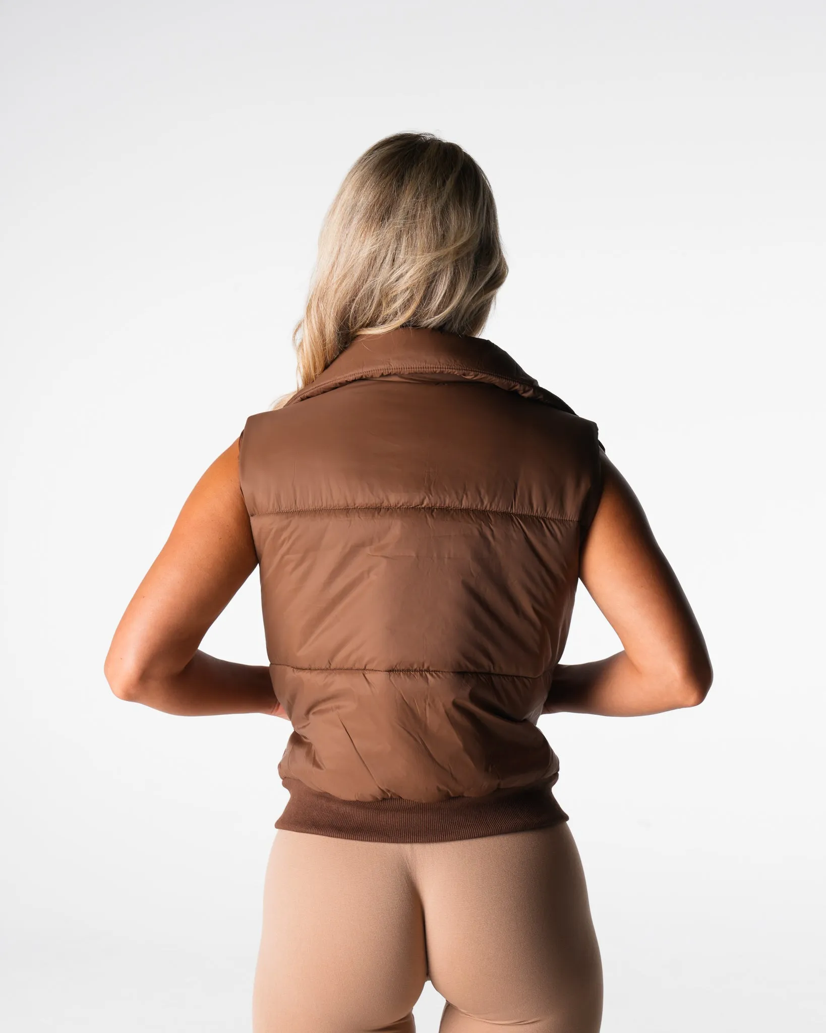 Brown Cloud Puffer Vest sold by NVGTN product image thumbnail 2