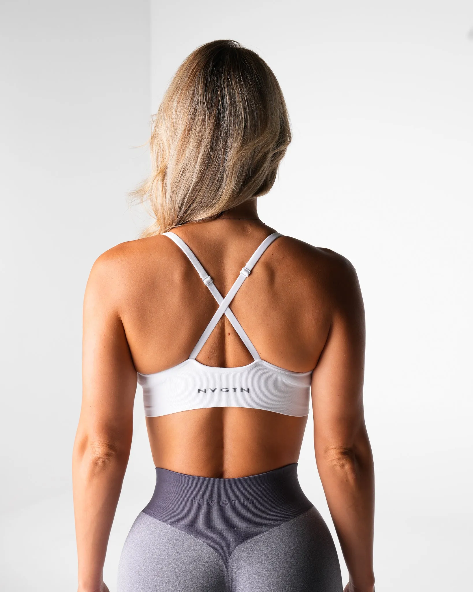 White Glow Up Seamless Bra sold by NVGTN product image thumbnail 2