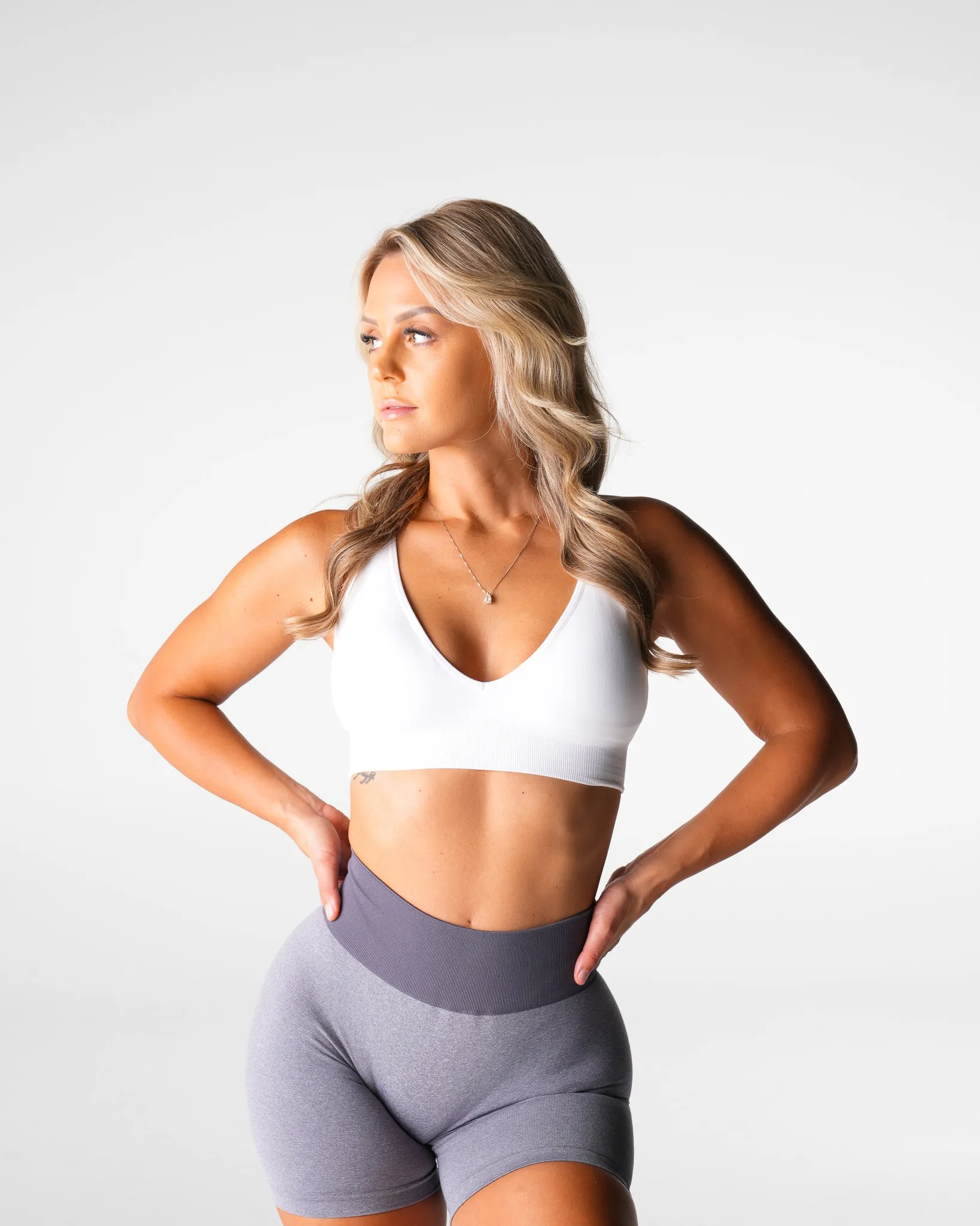 White Glow Up Seamless Bra sold by NVGTN product image thumbnail 3