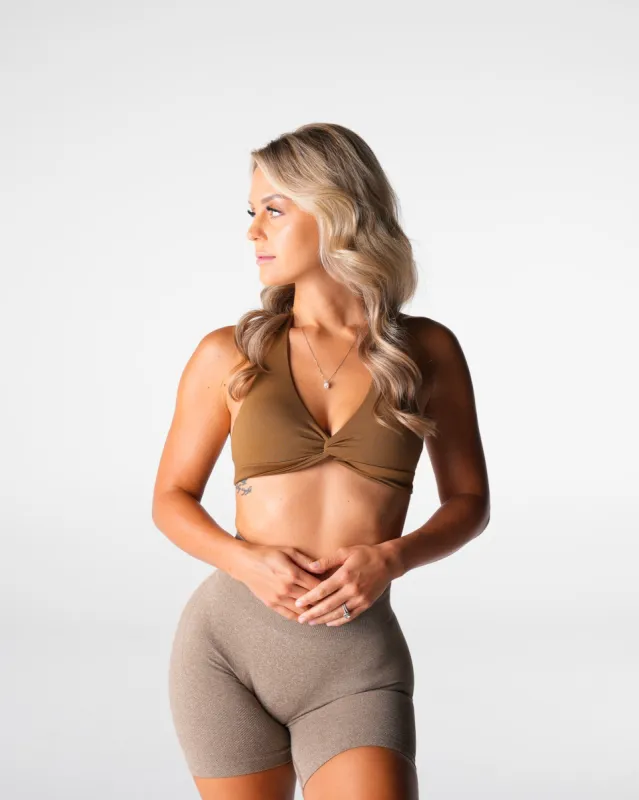 Mocha Stunner Seamless Bra sold by NVGTN