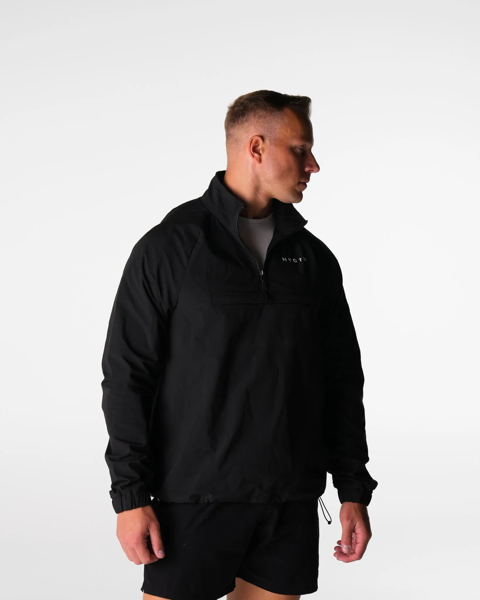 Black Motion Windbreaker sold by NVGTN product image thumbnail 3