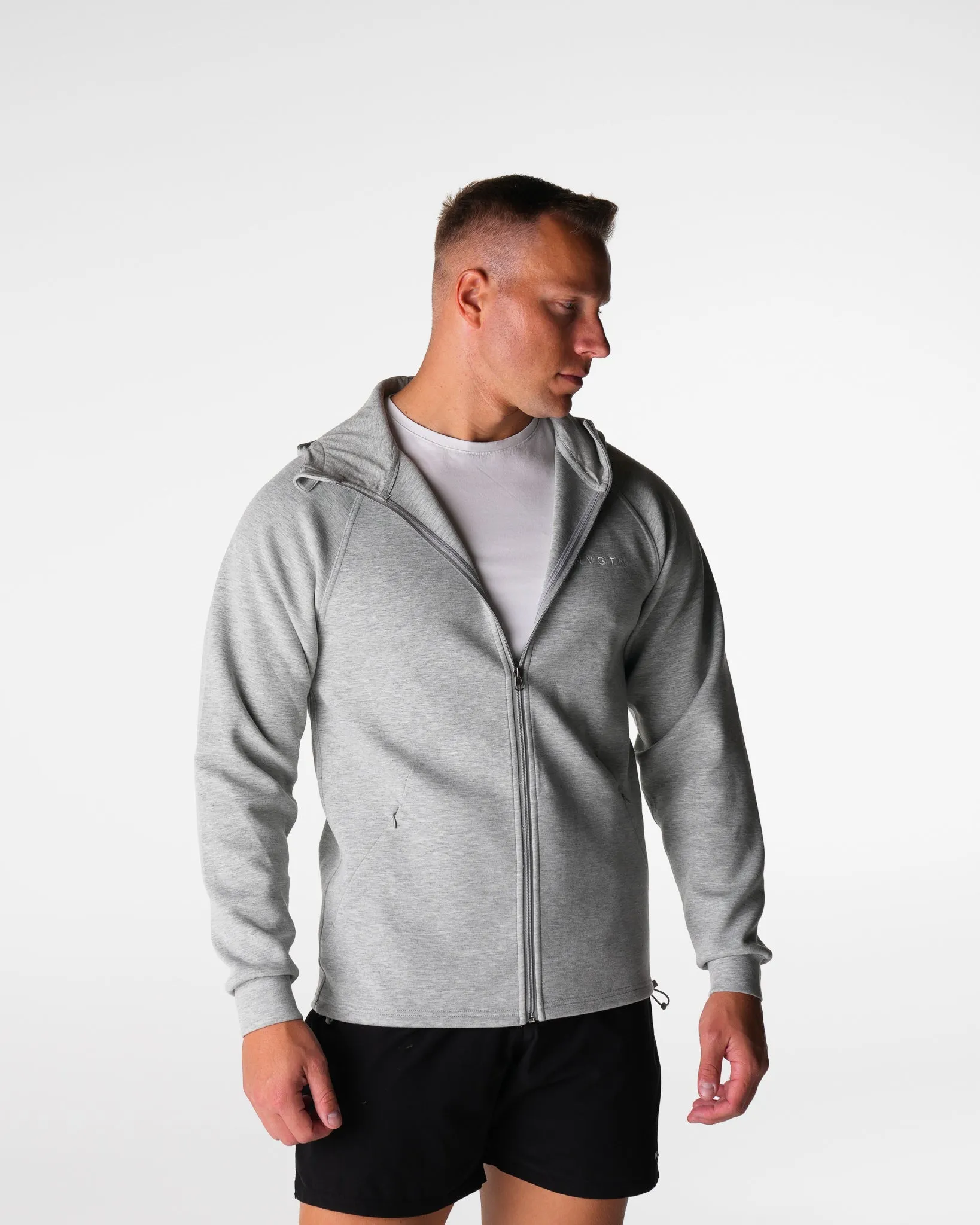 Grey Swift Hooded Jacket sold by NVGTN product image thumbnail 3