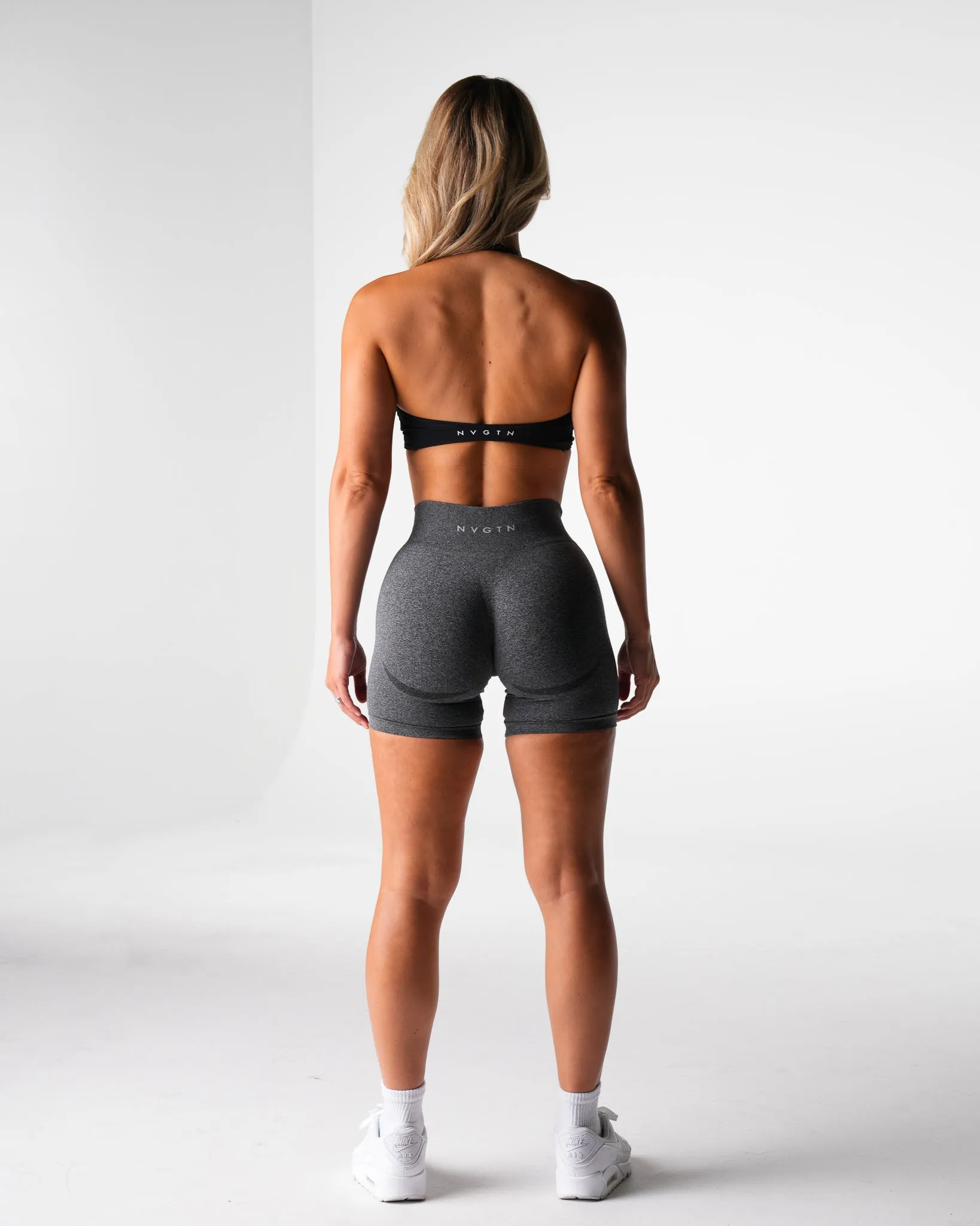 Black Stunner Seamless Halter Bra sold by NVGTN product image thumbnail 4