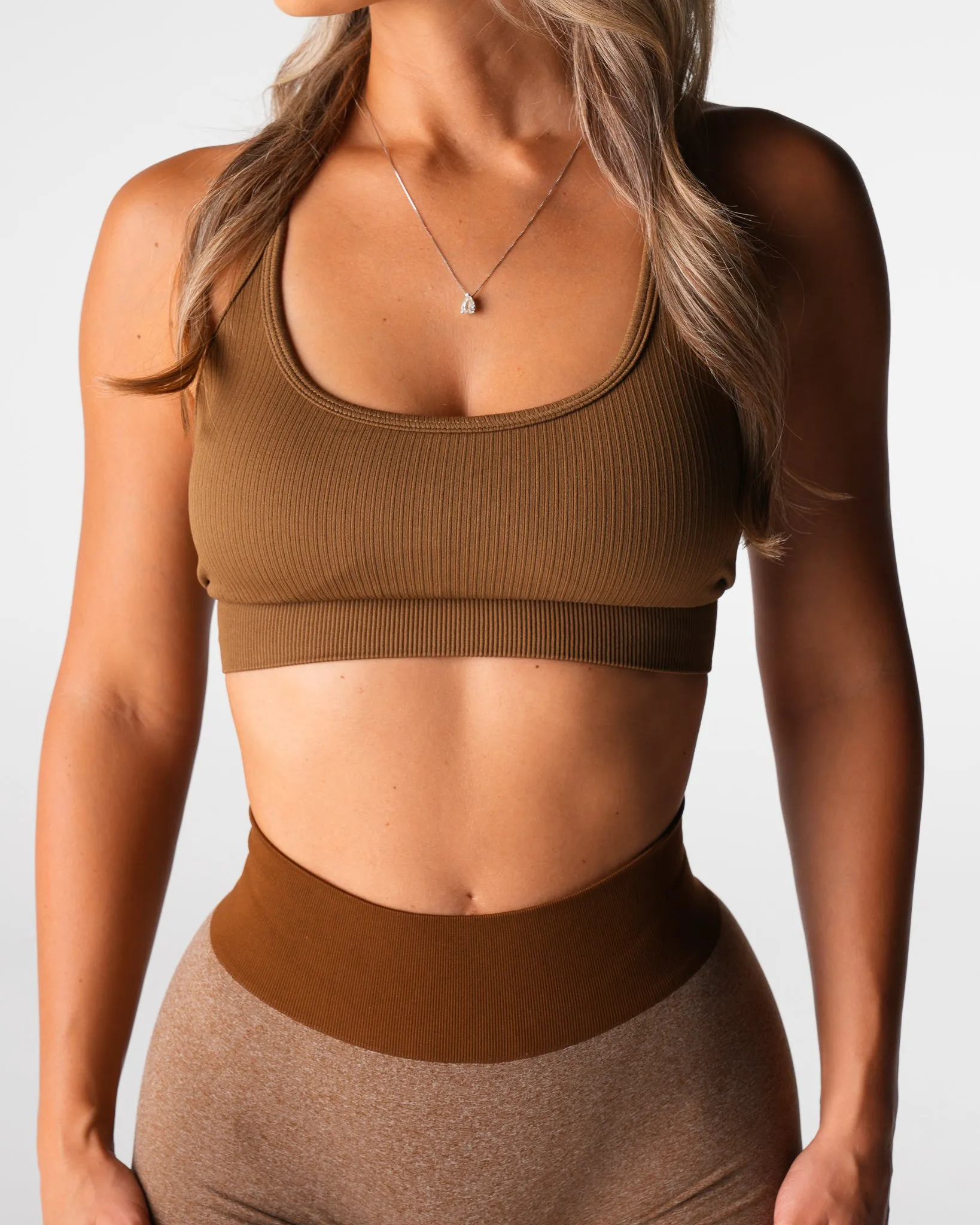 Mocha Wander Seamless Bra sold by NVGTN product image thumbnail 3
