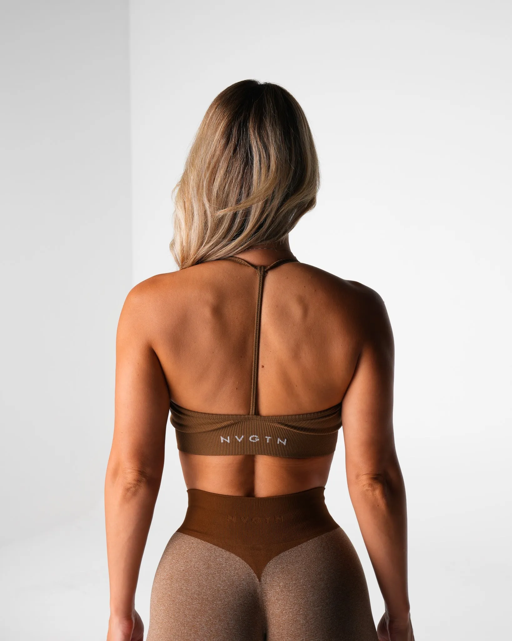 Mocha Wander Seamless Bra sold by NVGTN product image thumbnail 2